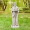 Glitzhome® 32.75" St. Francis Garden Statue with Bird Feeder